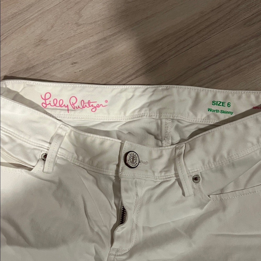 Lilly Pulitzer Off-White Cropped Jeans - Picture 2 of 3
